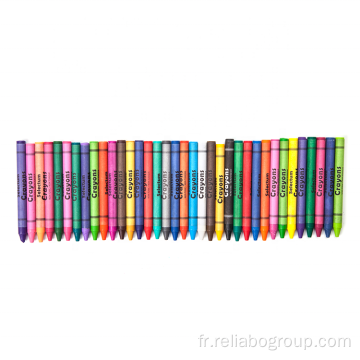 Stylo crayon multicolore pour enfants à impression personnalisée